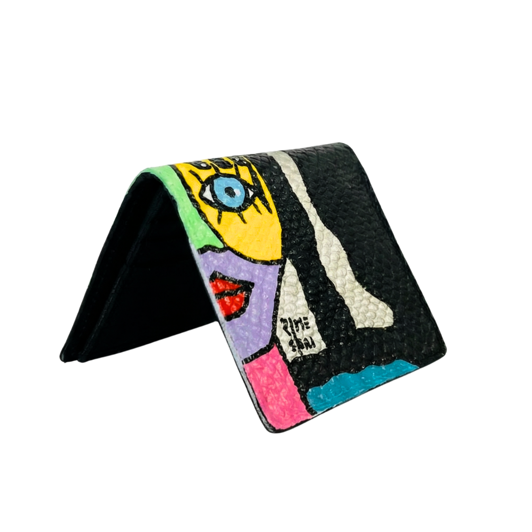 Palette of dreams | Hand Painted Leather Wallet