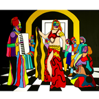 belly dancers sound of colors painting rime sbai 