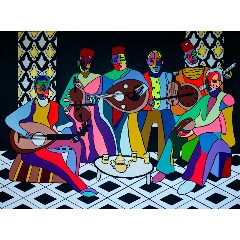 malhun sounds of colors painting by rime sbai