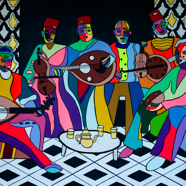 Malhun sounds of colors painting by rime sbai