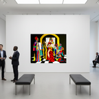 belly dancers sound of colors painting rime sbai 